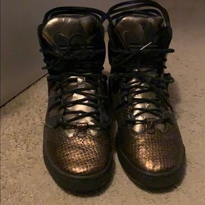 Metallic bronze adidas